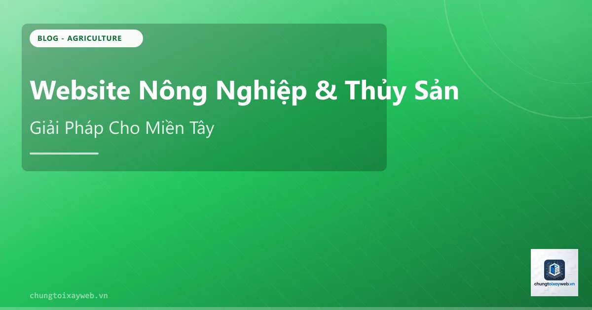 Website Nông Nghiệp Thủy Sản Miền Tây